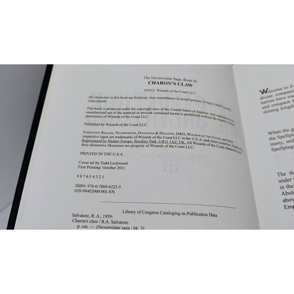 FORGOTTEN REALMS THE NEVERWINTER SAGA R.A. SALVATORE BOOKS 1-4 HARDCOVER SIGNED - Picture 14 of 15